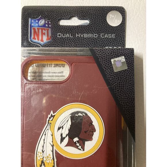 NEW For iPhone 7 Plus / iPhone 8 Plus - Hard Hybrid Armor Case Cover Redskins - Picture 2 of 3